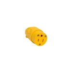 TOMACORRIENTE AMARILLO L-TIERRA 25A