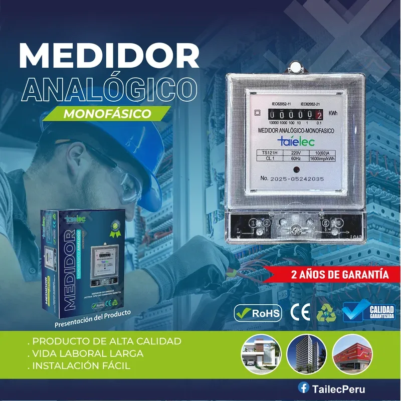 MEDIDOR ANALOGICO MONOFASICO - TAILEC