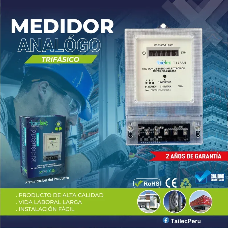 MEDIDOR ANALOGICO TRIFASICO - TAILEC