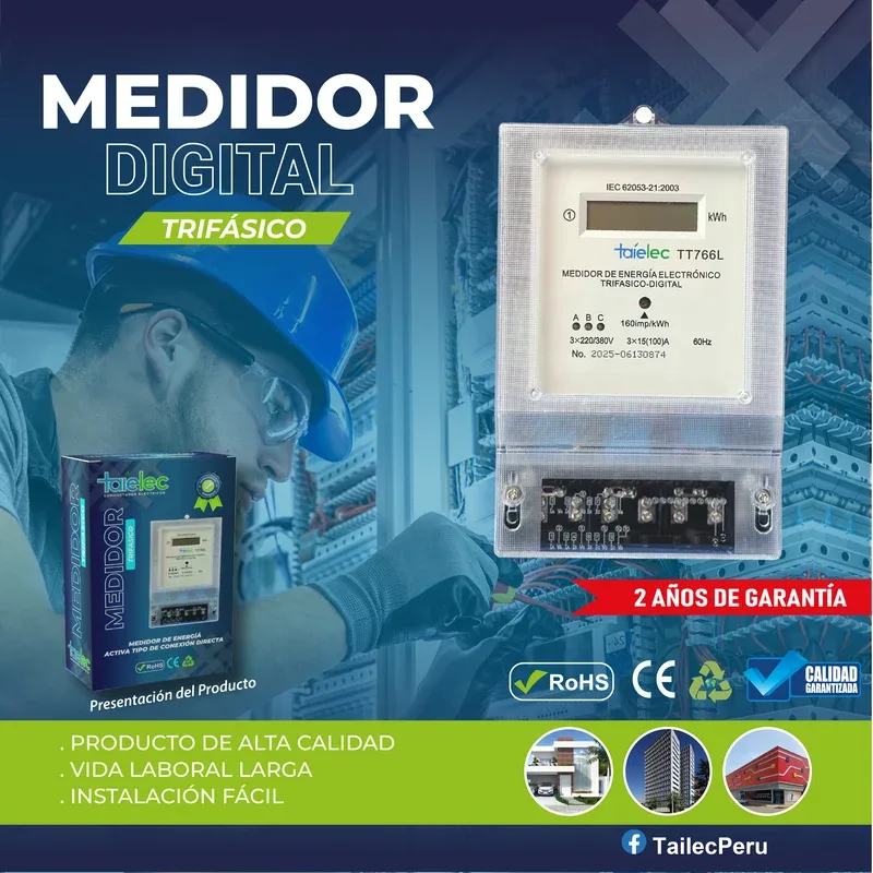 MEDIDOR DIGITAL TRIFASICO - TAILEC