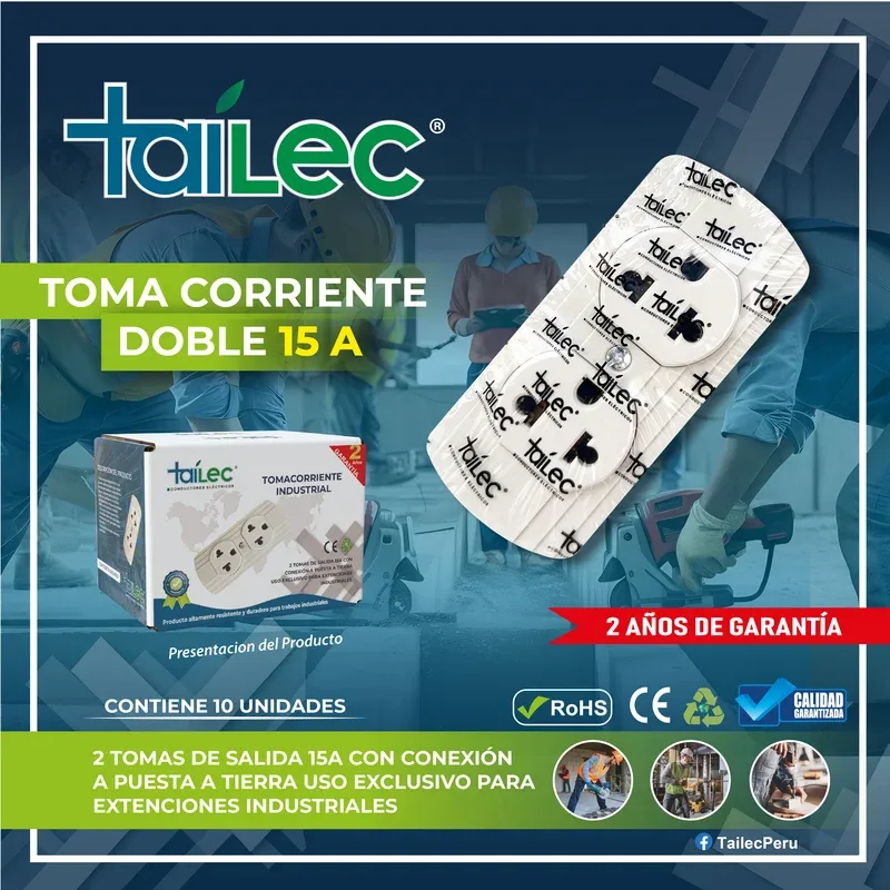 TOMA DOBLE 15A - TAILEC